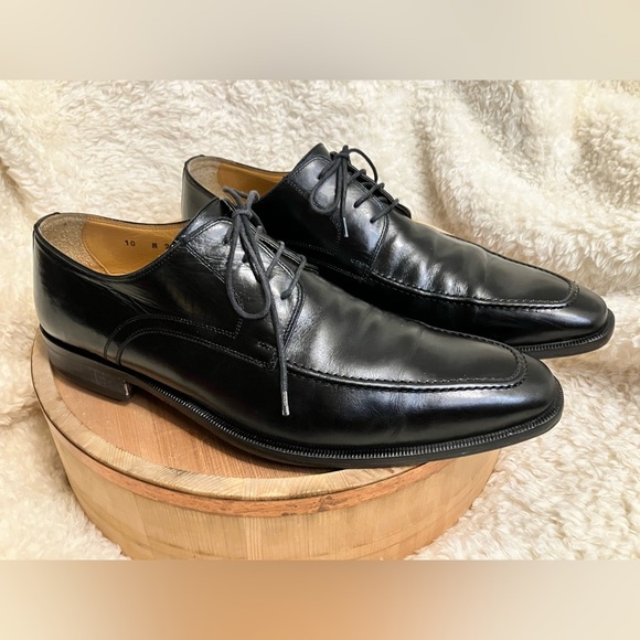 Nordstrom Black Oxfords Sleek Design Leather Durable Size 10